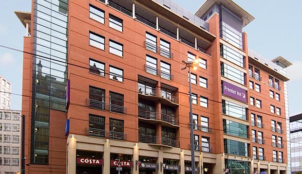 Exterior at Premier Inn Manchester Central hotel